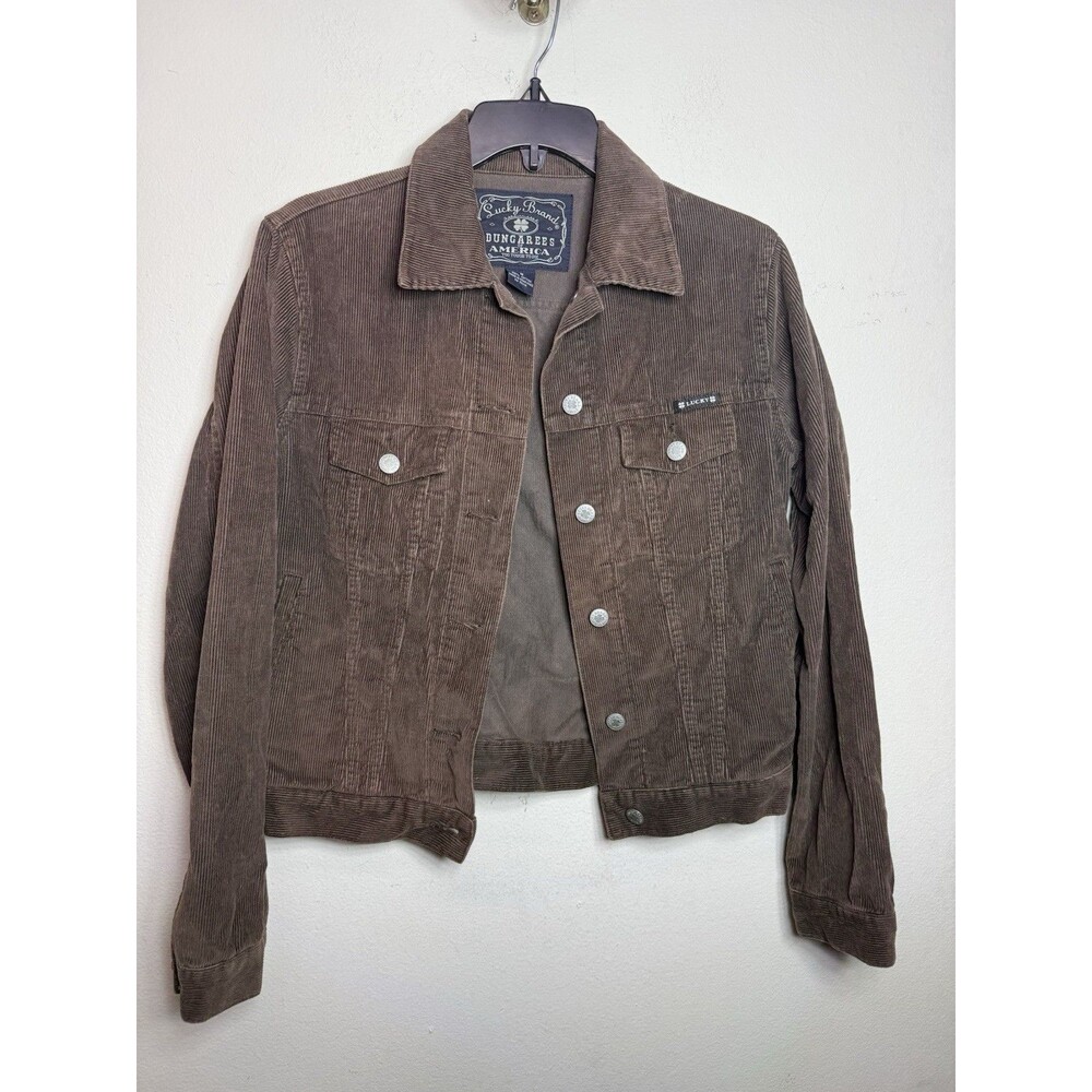 (C1) Lucky Brand Dungarees of America 100% cotton corduroy jacket Women's size M